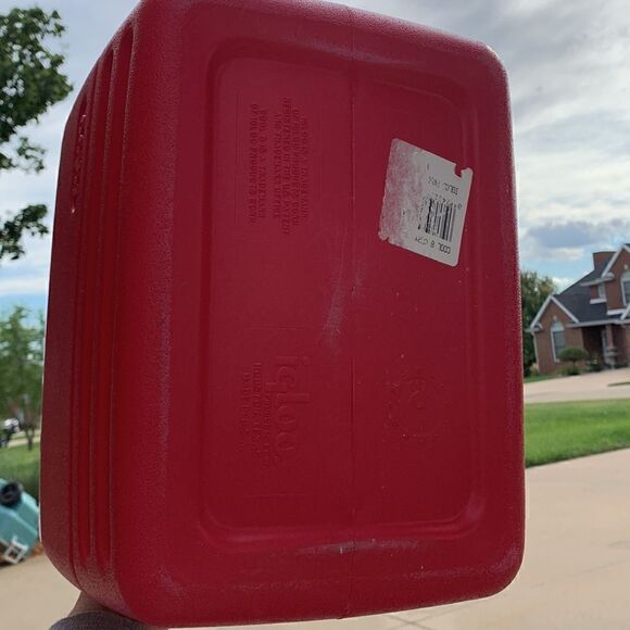 Igloo vintage 6 Pack Cooler Retro Lunchbox Red White - Picture 6 of 7